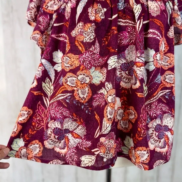 Old Navy | Floral Peasant Blouse – Size M - Picture 7 of 14